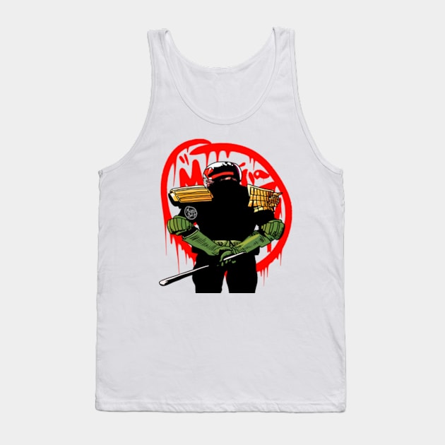 Dredd Graffiti Tank Top by Materiaboitv